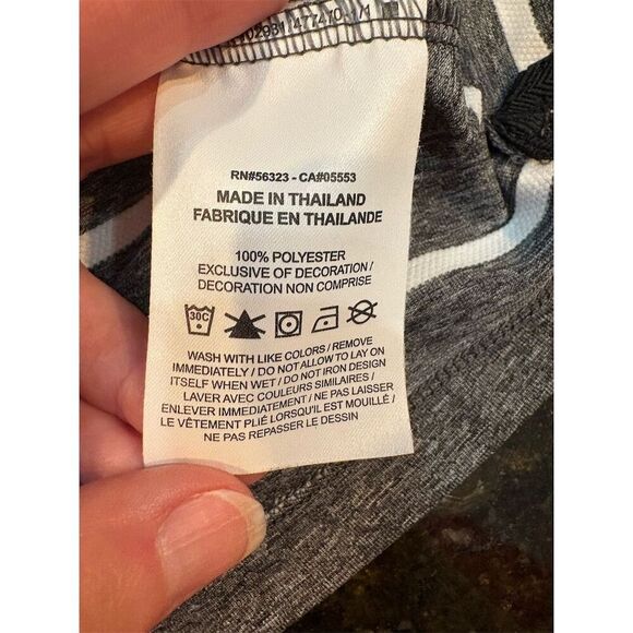 *3/$15 Nike Women's Sleeveless Striped Golf Gray Size S Dri-FIT - Picture 8 of 9